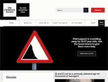 Tablet Screenshot of childrenssociety.org.uk